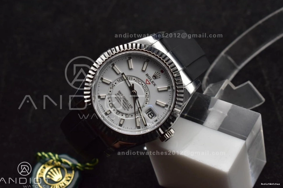 1:1 Unique White (Gain Strap Oysterflex Sky-Dweller A23J 1102 ZF Best SS Dial on Weight) Edition 336239 0714